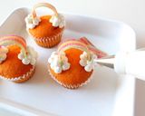 虹のカップケーキ作り方7写真