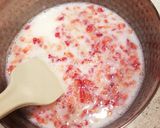 プチプチ苺の杏仁豆腐作り方4写真
