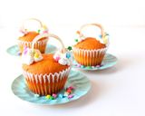 虹のカップケーキ作り方9写真