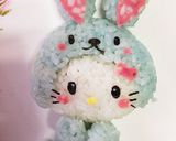 キャラ弁 うさぎキティー作り方4写真