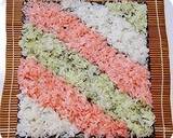 ひな祭りカラー❀三色海鮮巻き寿司作り方4写真