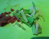 ブロッコリーの茎で簡単、美味しい麺料理作り方4写真