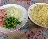 ナポリタンそば飯弁当作り方1写真
