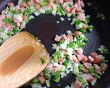 ナポリタンそば飯弁当作り方2写真