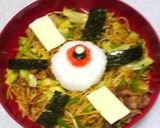 目玉飛び出す!カレー焼きそば弁当作り方6写真