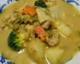 白菜とブロッコリーの具沢山カレーシチュー作り方11写真