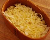 マルちゃん焼きそばでお好み焼き弁当作り方1写真