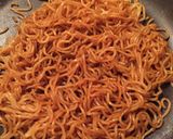 リボンでcute♡マルちゃんデコ焼きそば作り方1写真