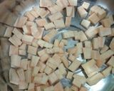 離乳食☆さつまいもとリンゴのジュース煮作り方2写真