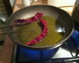 ドライペペロニパスタ♪作り方1写真
