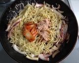焼そば たらこ クリーム キムチ味作り方5写真