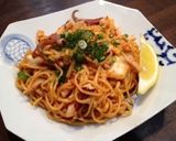 焼そば たらこ クリーム キムチ味作り方6写真