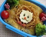 焼きそばライオン弁当（キャラ弁）作り方3写真