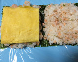 半切海苔でおにぎらず♡卵焼きに鮭と明太子作り方5写真