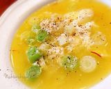 サフラン長ネギ卵白スープ作り方6写真
