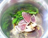 鰹のタタキと菜の花のパスタ作り方3写真