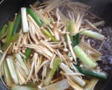 長ネギとえのきの和風スープパスタ作り方4写真