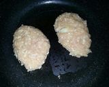 簡単鶏の照り照りつくねバーグ作り方2写真