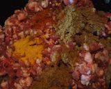 粗挽き肉とコーンのドライカレー作り方3写真