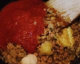 粗挽き肉とコーンのドライカレー作り方4写真