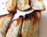 おつまみに☆餃子の皮で納豆巻き作り方5写真