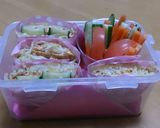 タラコ焼きそばサンド弁当(^^♪作り方5写真