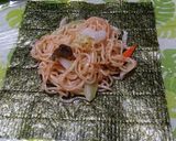 おにぎらず風～麺～作り方1写真