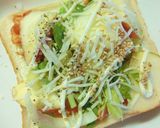 りんごとセロリのキムチーズトースト作り方8写真