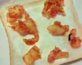 りんごとセロリのキムチーズトースト作り方5写真