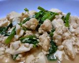 なばなと豆腐のごま味噌炒め作り方6写真