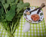 とう菜と桜えびのおひたし作り方1写真
