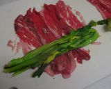 菜の花の牛肉巻き焼き♪辛子醤油で作り方2写真