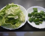やわらか～豚こま肉団子で♪　回鍋肉風♡作り方1写真