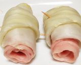 巻き薔薇みたいなクロワッサン型ロール白菜作り方8写真