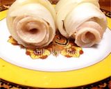 巻き薔薇みたいなクロワッサン型ロール白菜作り方9写真