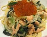 鮭といくらのクリームパスタ作り方8写真