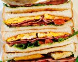 ブランチに！簡単BLT+Eサンドイッチ作り方8写真