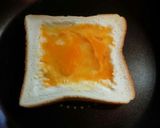 簡単朝食　ハムeggトースト♡作り方3写真