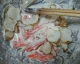 キクイモと人参、太いネギのヘルシー天ぷら作り方3写真
