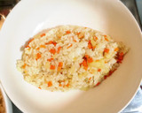 簡単♪水菜とツナのあんかけ和風オムライス作り方4写真