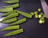 豚肉とキムチとオクラのSoup作り方1写真