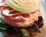 柚子胡椒香る♪塩だれ麺入りバーガー作り方6写真
