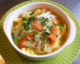 野菜たっぷりのスープスパゲティ♪作り方9写真