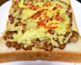 納豆チーズトースト作り方4写真