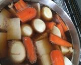 やわらか豚塊肉と根菜・卵のがっつり煮物作り方7写真