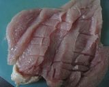 ヘルシー胸肉の磯部巻き作り方1写真