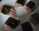 ヘルシー胸肉の磯部巻き作り方2写真