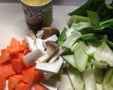 青梗菜炒めコーンクリーム味作り方1写真
