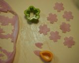 デコ弁♡うずらぶたさんと桜弁当作り方3写真