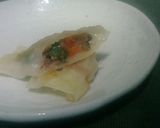 クレソンと牛肉の棒餃子作り方4写真